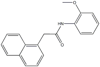 N-(2-methoxyphenyl)-2-(1-naphthyl)acetamide Struktur