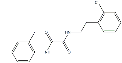 N~1~-[2-(2-chlorophenyl)ethyl]-N~2~-(2,4-dimethylphenyl)ethanediamide Struktur