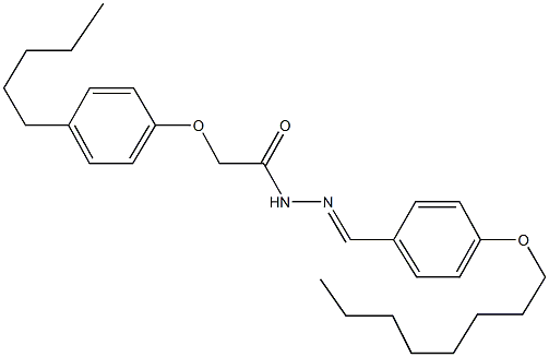 N'-[4-(octyloxy)benzylidene]-2-(4-pentylphenoxy)acetohydrazide Struktur