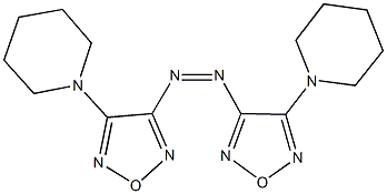 1-(4-{[4-(1-piperidinyl)-1,2,5-oxadiazol-3-yl]diazenyl}-1,2,5-oxadiazol-3-yl)piperidine Struktur