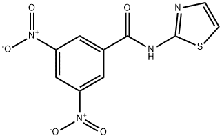 3,5-dinitro-N-(1,3-thiazol-2-yl)benzamide Struktur