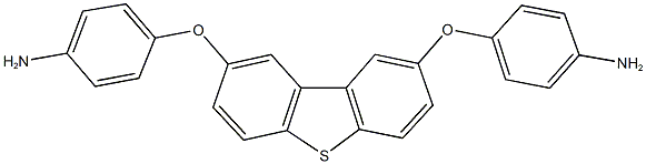 4-{[8-(4-aminophenoxy)dibenzo[b,d]thien-2-yl]oxy}phenylamine Struktur