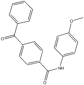 4-benzoyl-N-(4-methoxyphenyl)benzamide Struktur