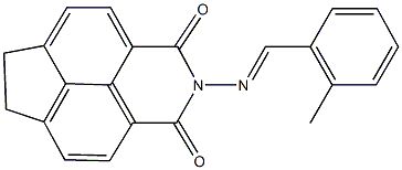 2-[(2-methylbenzylidene)amino]-6,7-dihydro-1H-indeno[6,7,1-def]isoquinoline-1,3(2H)-dione Struktur