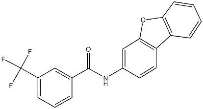 N-dibenzo[b,d]furan-3-yl-3-(trifluoromethyl)benzamide Struktur