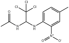 N-(2,2,2-trichloro-1-{2-nitro-4-methylanilino}ethyl)acetamide Struktur