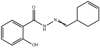 N'-(3-cyclohexen-1-ylmethylene)-2-hydroxybenzohydrazide Struktur