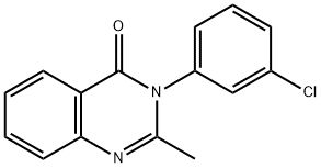 3-(3-chlorophenyl)-2-methyl-4(3H)-quinazolinone Struktur