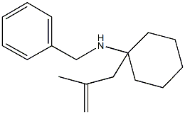 N-benzyl-1-(2-methyl-2-propenyl)cyclohexanamine Struktur