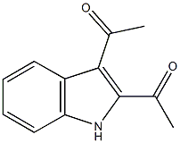 1-(2-acetyl-1H-indol-3-yl)ethanone Struktur