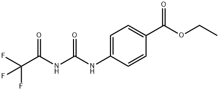 ethyl 4-({[(trifluoroacetyl)amino]carbonyl}amino)benzoate Struktur