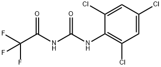 N-(2,4,6-trichlorophenyl)-N'-(trifluoroacetyl)urea Struktur