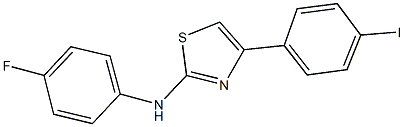 N-(4-fluorophenyl)-4-(4-iodophenyl)-1,3-thiazol-2-amine Struktur