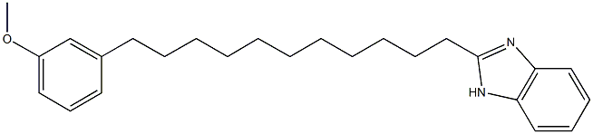 2-{11-[3-(methyloxy)phenyl]undecyl}-1H-benzimidazole Struktur