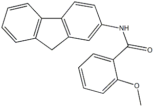 N-(9H-fluoren-2-yl)-2-methoxybenzamide Struktur