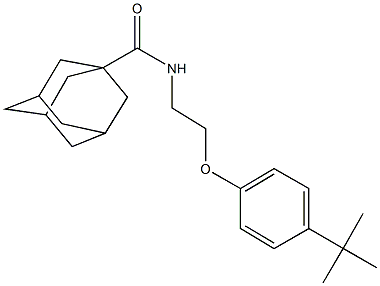 N-[2-(4-tert-butylphenoxy)ethyl]-1-adamantanecarboxamide Struktur