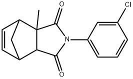 4-(3-chlorophenyl)-2-methyl-4-azatricyclo[5.2.1.0~2,6~]dec-8-ene-3,5-dione Struktur