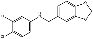 N-(1,3-benzodioxol-5-ylmethyl)-N-(3,4-dichlorophenyl)amine Struktur