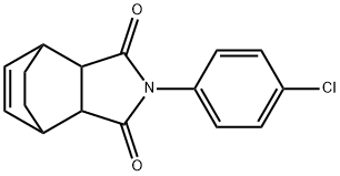 4-(4-chlorophenyl)-4-azatricyclo[5.2.2.0~2,6~]undec-8-ene-3,5-dione Struktur