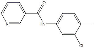 N-(3-chloro-4-methylphenyl)nicotinamide Struktur