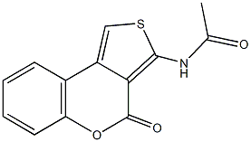 N-(4-oxo-4H-thieno[3,4-c]chromen-3-yl)acetamide Struktur