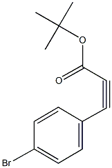 tert-butyl 3-(4-bromophenyl)-2-propynoate Struktur