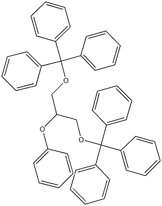 [[2-phenoxy-3-(trityloxy)propoxy](diphenyl)methyl]benzene Struktur