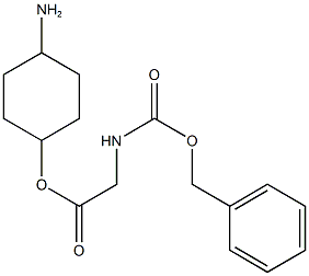 4-aminocyclohexyl {[(benzyloxy)carbonyl]amino}acetate Struktur