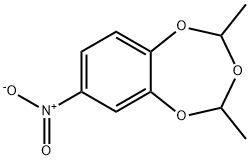 2,4-dimethyl-7-nitro-1,3,5-benzotrioxepine Struktur