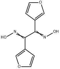 1,2-di(3-furyl)-1,2-ethanedione dioxime Struktur