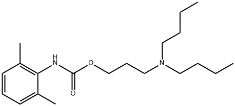 3-(dibutylamino)propyl 2,6-dimethylphenylcarbamate Struktur