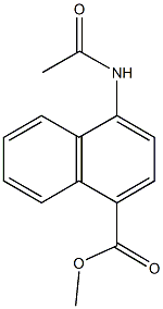 methyl 4-(acetylamino)-1-naphthoate Struktur