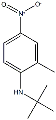 N-(tert-butyl)-2-methyl-4-nitroaniline Struktur