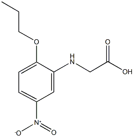 {5-nitro-2-propoxyanilino}acetic acid Struktur