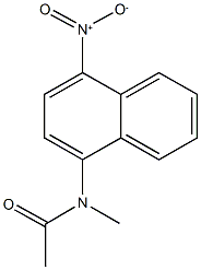 N-{4-nitro-1-naphthyl}-N-methylacetamide Struktur