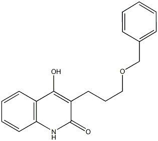 3-[3-(benzyloxy)propyl]-4-hydroxy-2(1H)-quinolinone Struktur