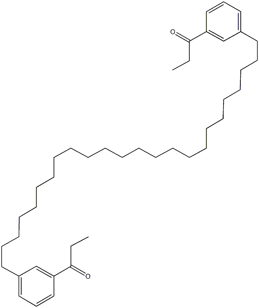 1-{3-[24-(3-propionylphenyl)tetracosyl]phenyl}-1-propanone Struktur