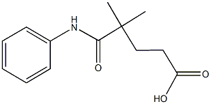 5-anilino-4,4-dimethyl-5-oxopentanoic acid Struktur