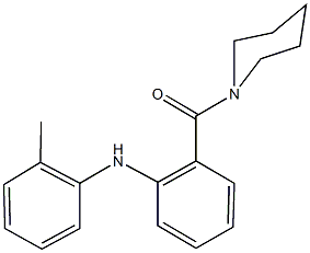 N-(2-methylphenyl)-2-(1-piperidinylcarbonyl)aniline Struktur