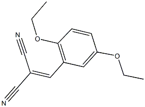 2-(2,5-diethoxybenzylidene)malononitrile Struktur