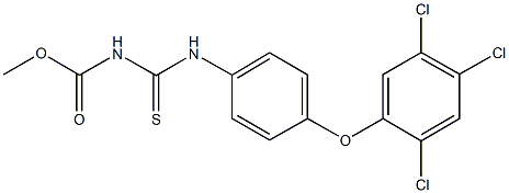 methyl [4-(2,4,5-trichlorophenoxy)anilino]carbothioylcarbamate Struktur