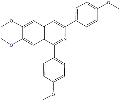 6,7-dimethoxy-1,3-bis(4-methoxyphenyl)isoquinoline Struktur