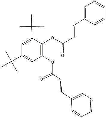 2,4-ditert-butyl-6-(cinnamoyloxy)phenyl 3-phenylacrylate Struktur