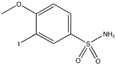 3-iodo-4-methoxybenzenesulfonamide Struktur