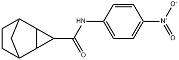 N-{4-nitrophenyl}tricyclo[3.2.1.0~2,4~]octane-3-carboxamide Struktur