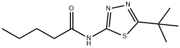 N-(5-tert-butyl-1,3,4-thiadiazol-2-yl)pentanamide Struktur