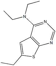 N,N,6-triethylthieno[2,3-d]pyrimidin-4-amine Struktur