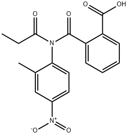 2-({4-nitro-2-methylpropionylanilino}carbonyl)benzoic acid Struktur