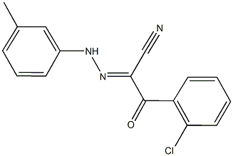 3-(2-chlorophenyl)-2-[(3-methylphenyl)hydrazono]-3-oxopropanenitrile Struktur