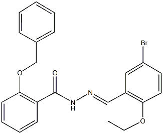 2-(benzyloxy)-N'-(5-bromo-2-ethoxybenzylidene)benzohydrazide Struktur